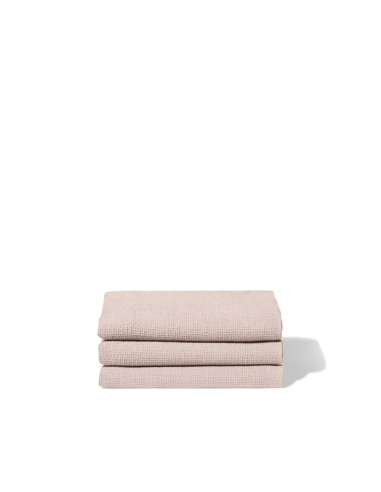 Serviette de bain en lin - Nid d'abeille - Beige Rosé Les magasins à Paris