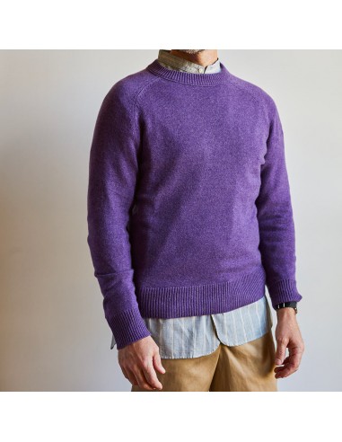 Merci - Pull Sweat Man en cachemire - Violet de France