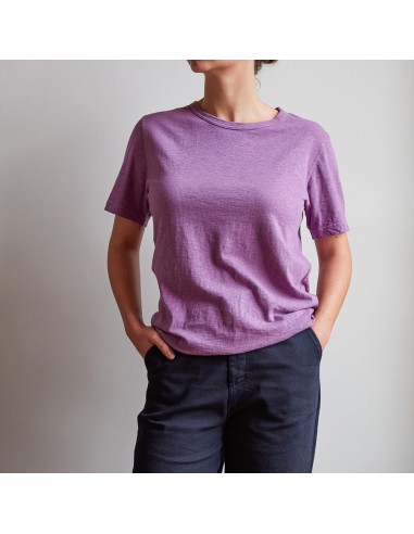 Merci - T-shirt uni en coton - Violet de votre