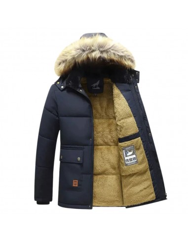 Parka d'Hiver NordicStyle™ pour Hommes avec Capuche Polyvalente le des métaux précieux