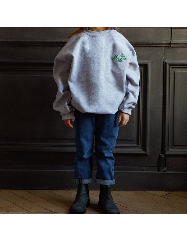 Merci - Sweat Enfant Non Merci "Rive Gauche" - Gris la chaussure