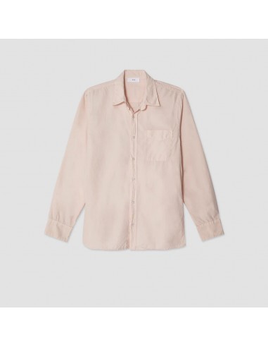 Save Khaki United - Chemise en Poplin - Rose la colonne vertébrale