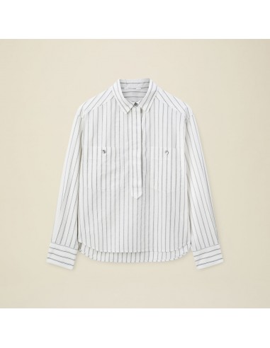 Pomandère - Chemise rayée - Blanche en stock