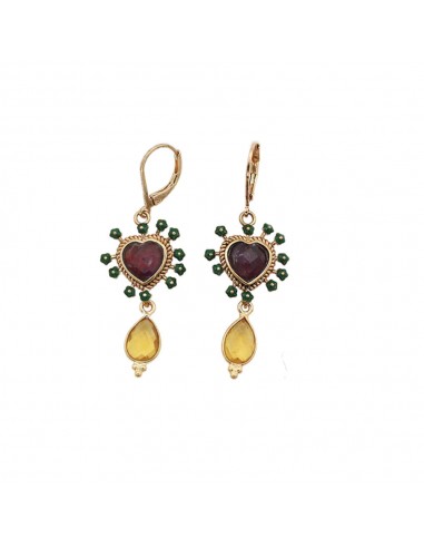 LA2L - Boucles d'oreilles Sacha Exvoto - Vert JUSQU'A -70%! 